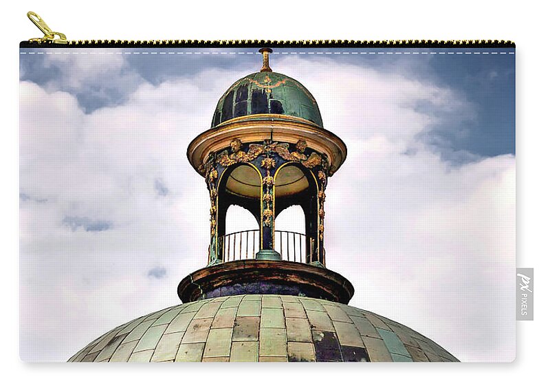 Endre Zip Pouch featuring the photograph Cupola At Sans Souci by Endre Balogh