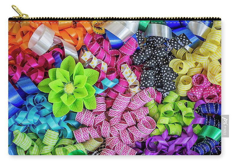 Jigsaw Puzzle Zip Pouch featuring the photograph Curlicues by Carole Gordon