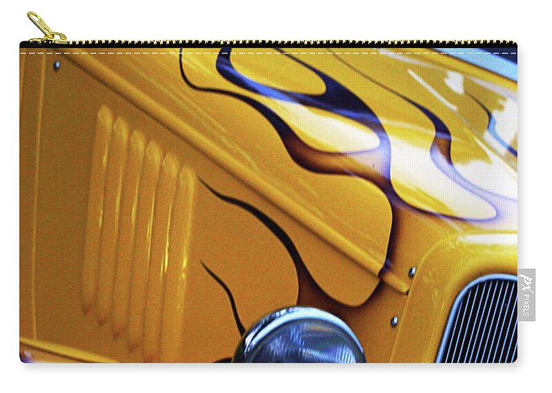 Car Zip Pouch featuring the photograph Custom 1934 Ford Artwork by Stephen Melia