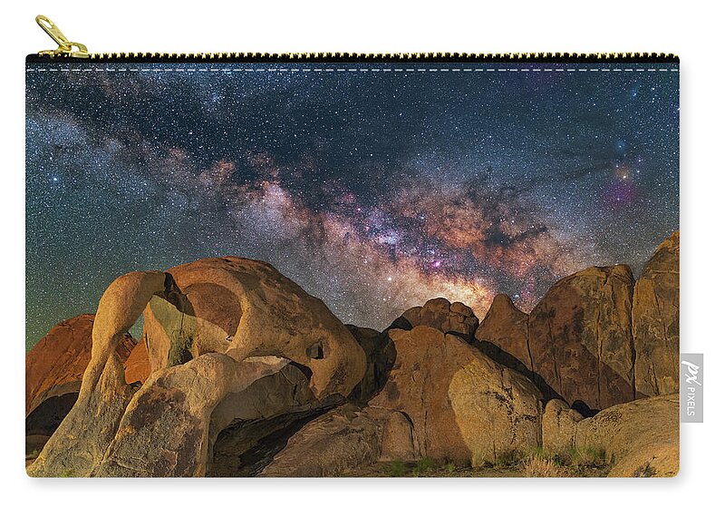 Astronomy Zip Pouch featuring the photograph Cyclops by Ralf Rohner