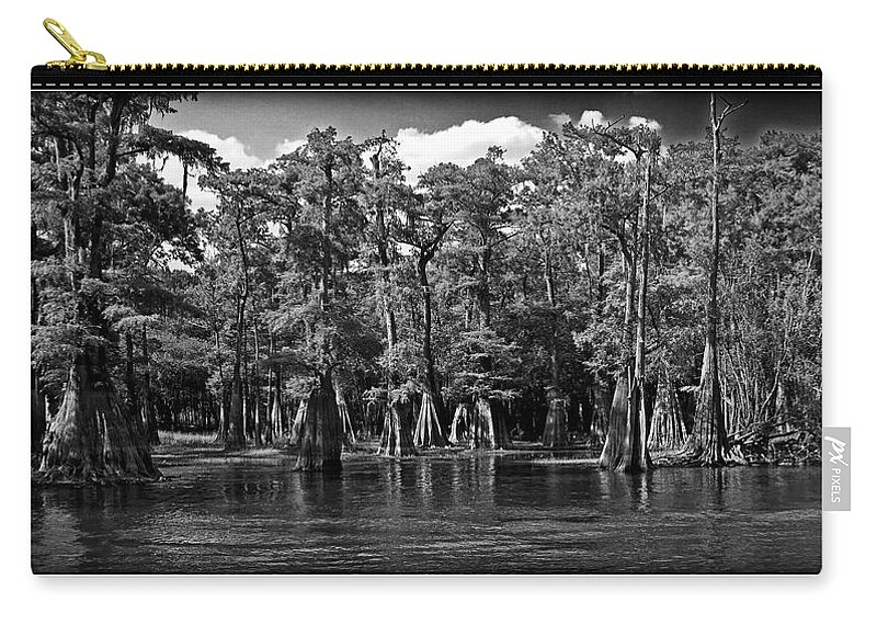 Cypress Zip Pouch featuring the photograph Cypress on the Suwannee by Farol Tomson