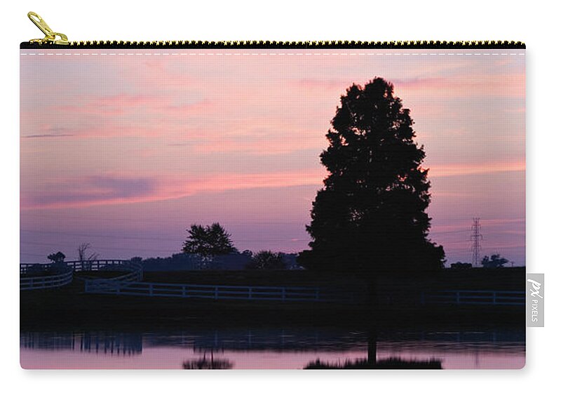 Sunset Zip Pouch featuring the photograph D008541 by Daniel Dempster