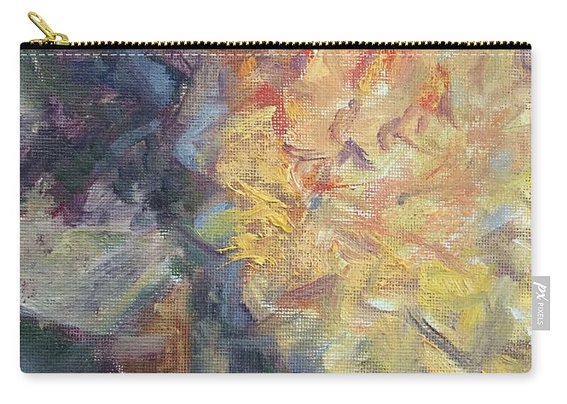 Passion Zip Pouch featuring the painting Dahlia Party by Quin Sweetman