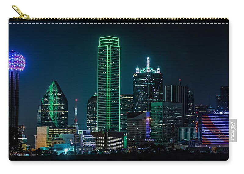 Dallas Zip Pouch featuring the photograph Dallas by David Downs