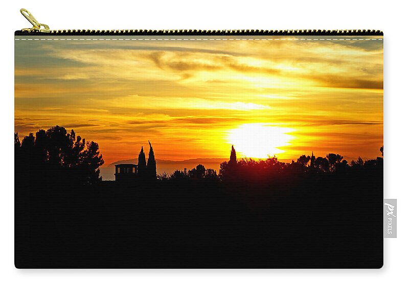 Dana Point Zip Pouch featuring the photograph Dana Point Sunset by Robert Meyers-Lussier