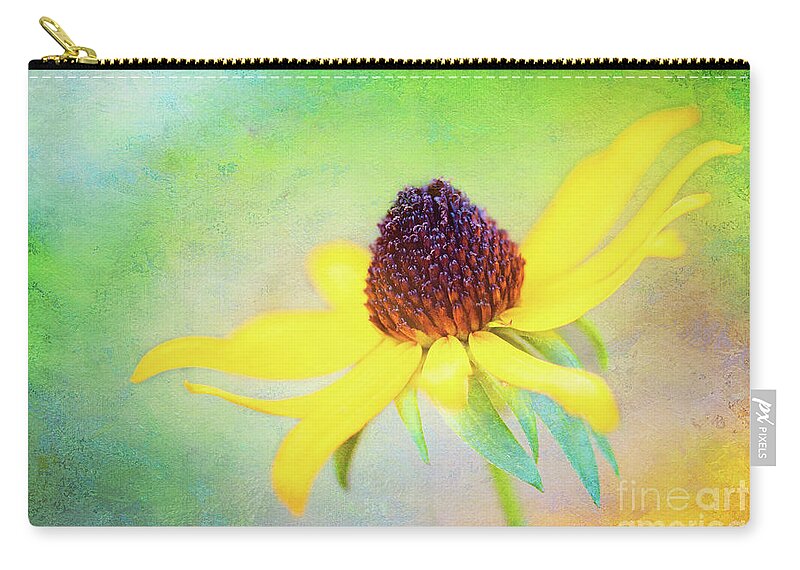 Black-eyed Susan Zip Pouch featuring the photograph Dance of Joy 2 by Anita Pollak