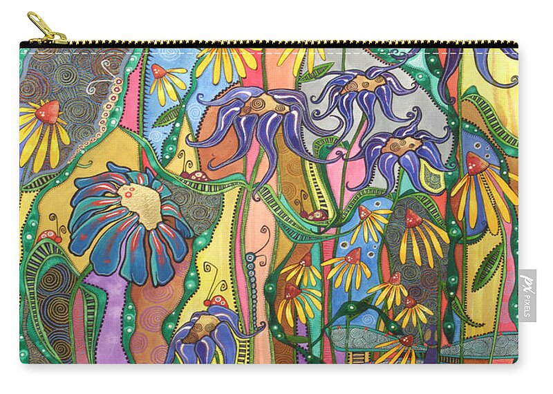 Dance Of Life Painting Carry-all Pouch featuring the painting Dance of Life by Tanielle Childers