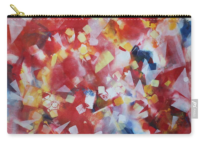 Abstract Zip Pouch featuring the painting Dance of the Lights by Christiane Kingsley