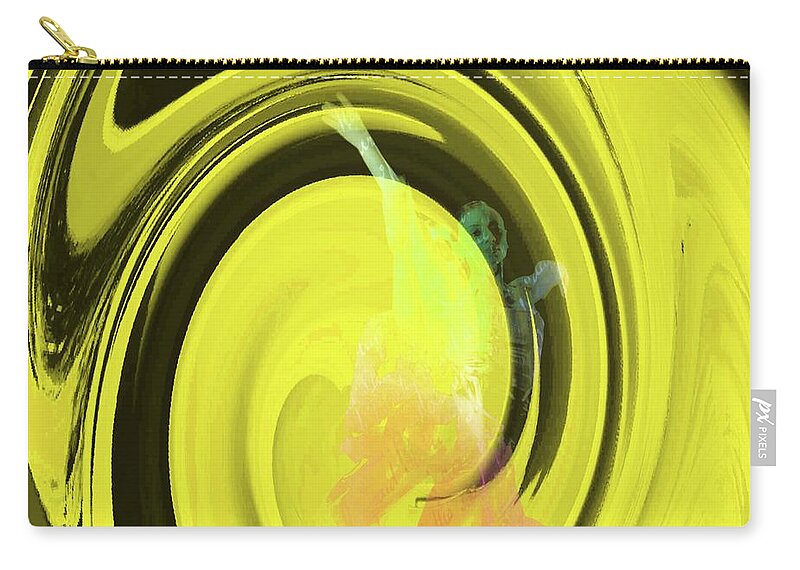 Colorful Zip Pouch featuring the photograph Dancers Watercolor 11 by Jean Francois Gil