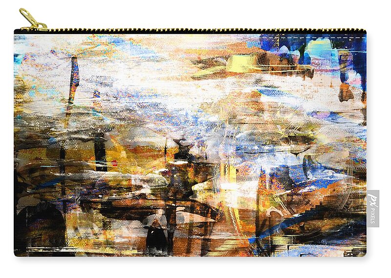 Abstract Zip Pouch featuring the digital art Dancing In The Light by Art Di