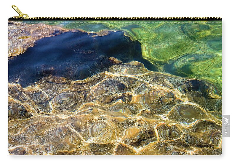 Water Zip Pouch featuring the photograph Dancing Light by Marla Craven