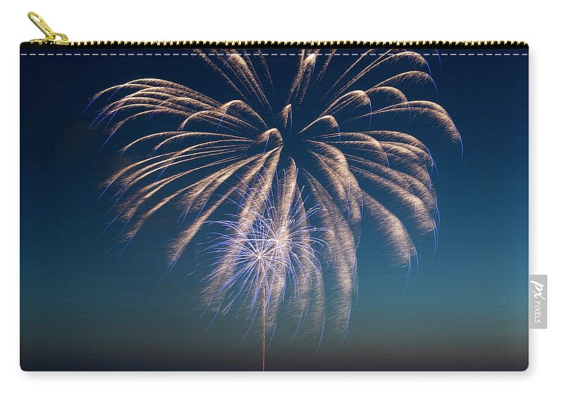 Firewaorks Zip Pouch featuring the photograph Dancing Light by Michael Dawson