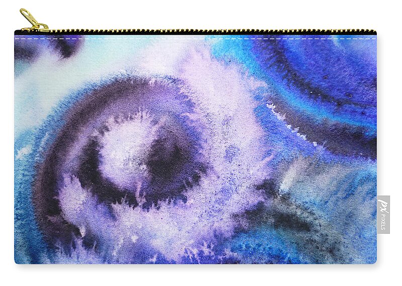 Abstract Carry-all Pouch featuring the painting Dancing Water IV by Irina Sztukowski