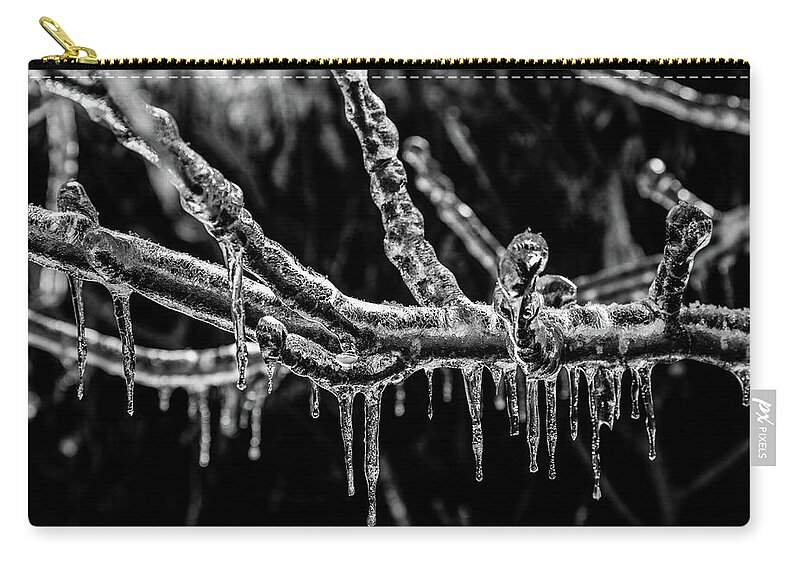 Ice Zip Pouch featuring the photograph Danglers by Monte Arnold