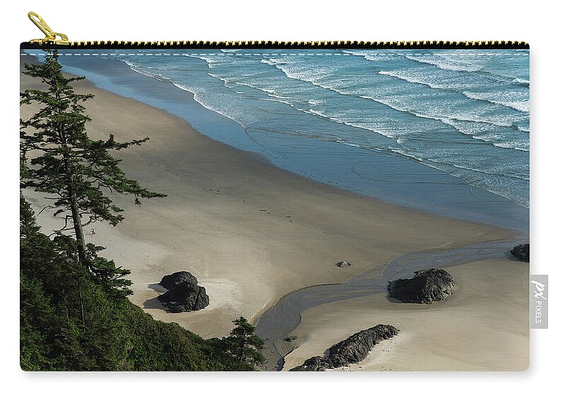 Beach Zip Pouch featuring the photograph Dappled Light by Robert Potts