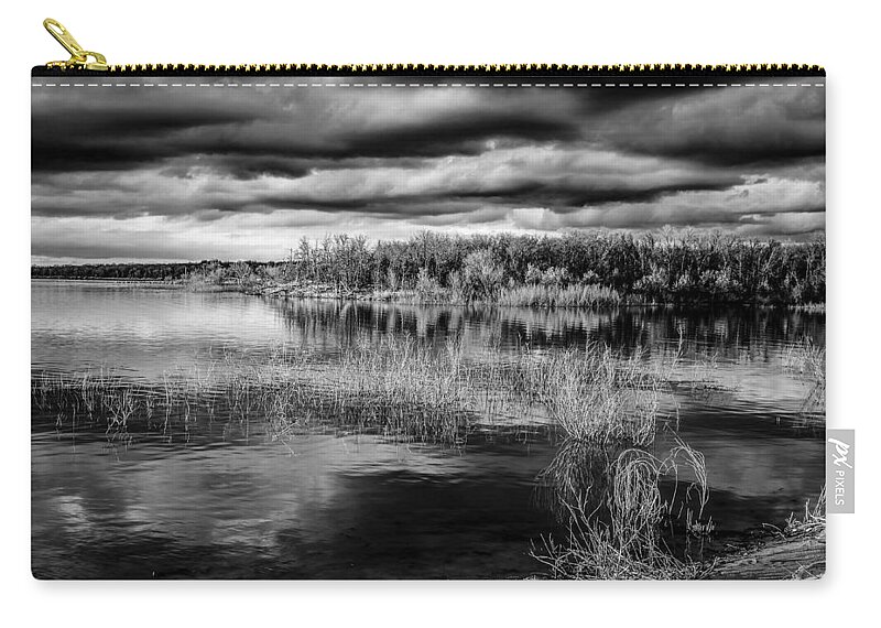 Horizontal Zip Pouch featuring the photograph Dark Tones by Doug Long