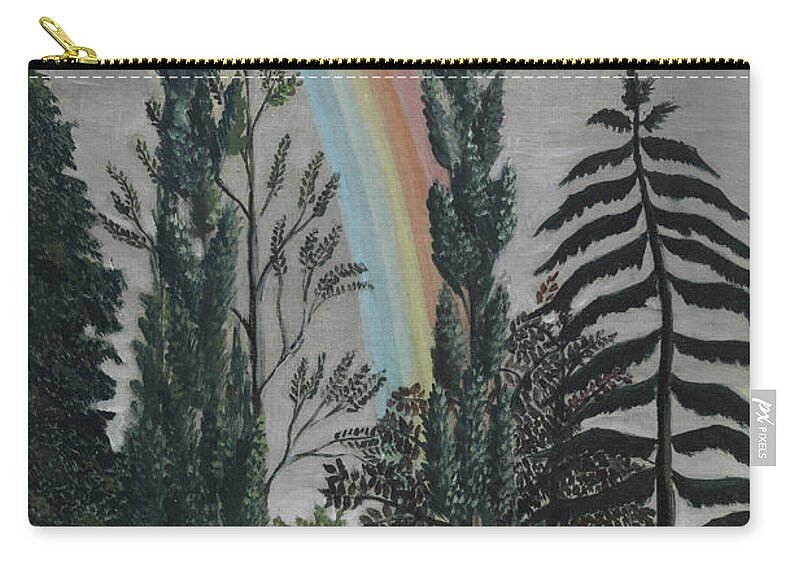 French Painters Zip Pouch featuring the painting Daumesnil Lake by Henri Rousseau