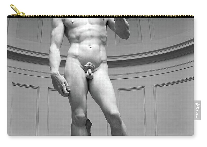 David Zip Pouch featuring the photograph David By Michelangelo by Dave Mills