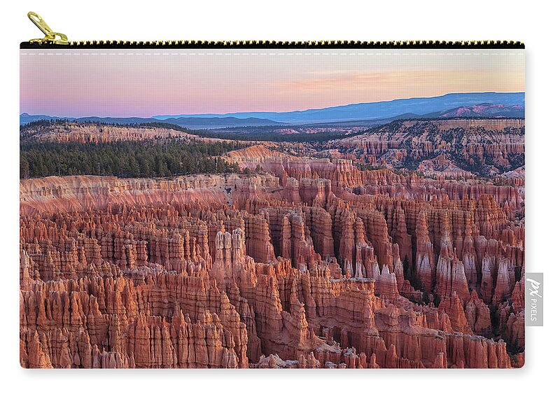 Bryce Canyon National Park Zip Pouch featuring the photograph Dawn At Bryce by Jonathan Nguyen