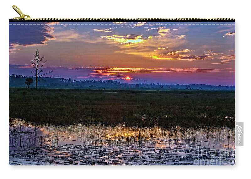 Sunrises Carry-all Pouch featuring the photograph Dawn Breaking Over Saint Marks by DB Hayes