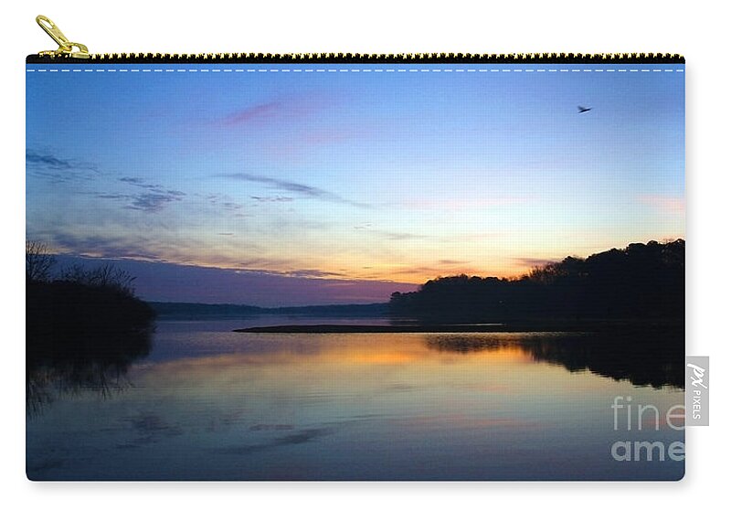 Bay Zip Pouch featuring the photograph Dawn of a New Day 139A by Ricardos Creations