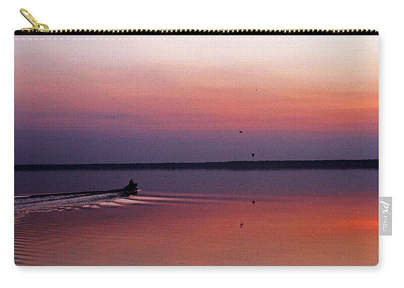 Lake Zip Pouch featuring the photograph Dawn's Early Light by Farol Tomson