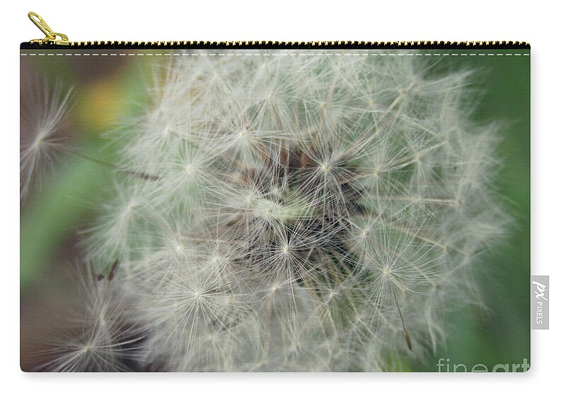 Dandelion Zip Pouch featuring the photograph Day Moon by Kim Tran