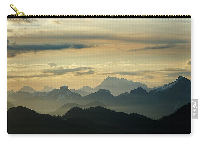 Canada Zip Pouch featuring the photograph View From Mount Seymour #1 by Rick Deacon