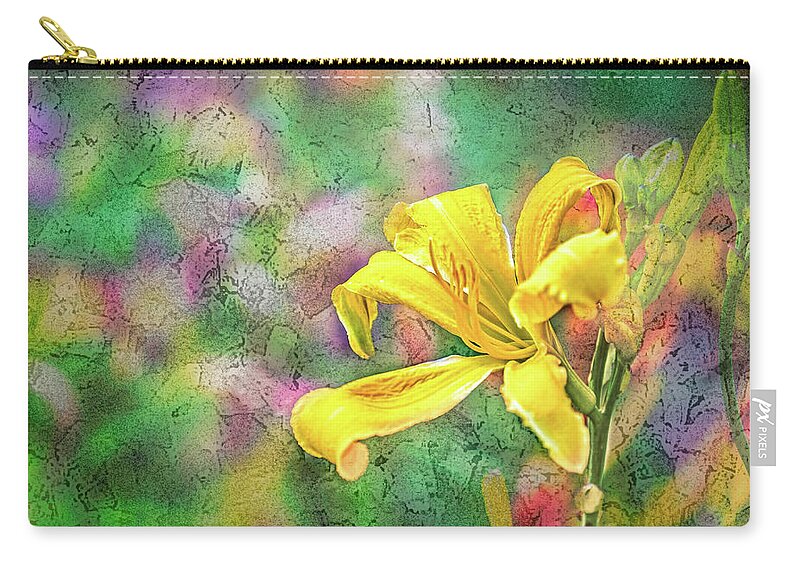 Flower Zip Pouch featuring the photograph Daylily Fresco by Ches Black