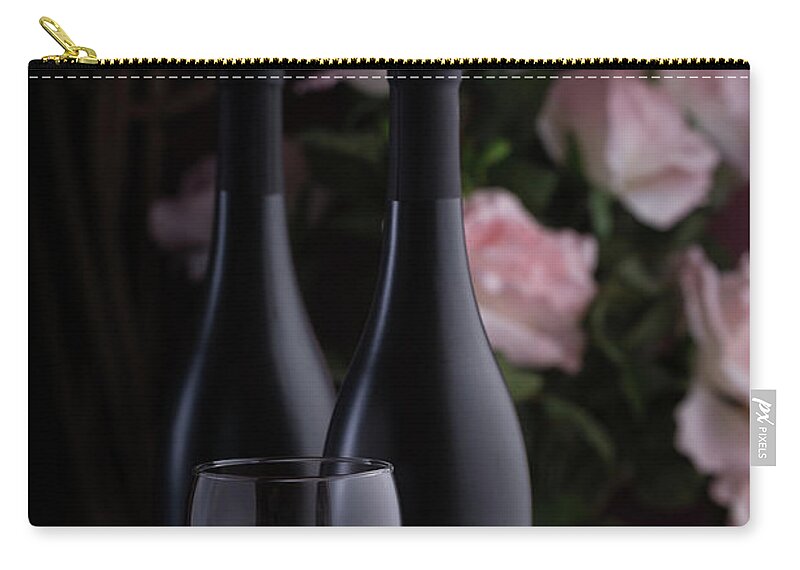 Alcohol Zip Pouch featuring the photograph Days of Wine and Roses by Tom Mc Nemar