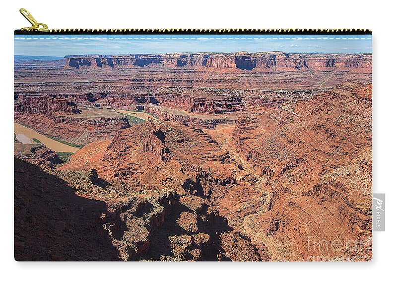  Red Rocks Zip Pouch featuring the photograph Dead Horse Point by Jim Garrison