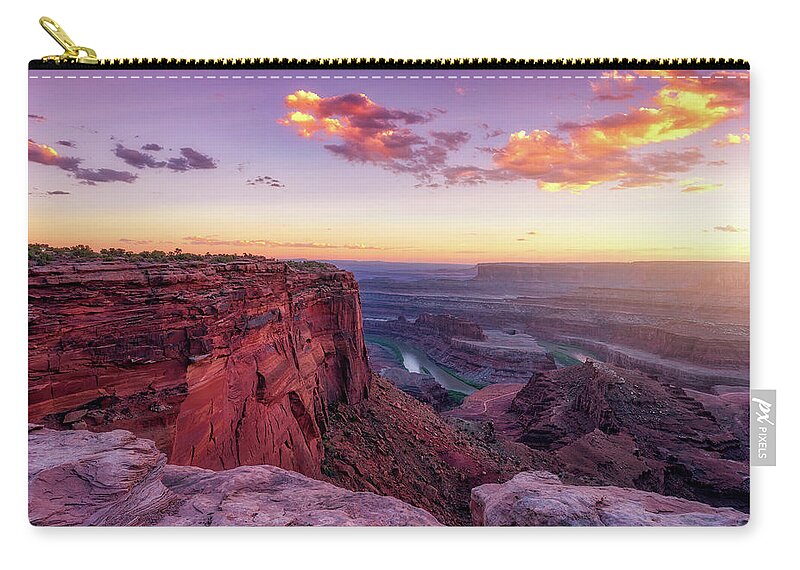 Utah Zip Pouch featuring the photograph Dead Horse Point Sunset by Darren White