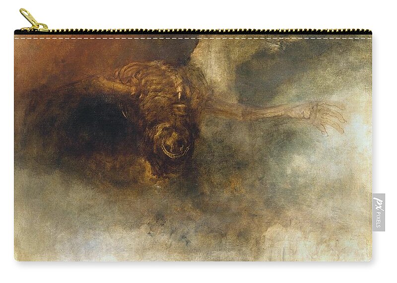 Joseph Mallord William Turner 1775�1851  Death On A Pale Horse Carry-all Pouch featuring the painting Death on a Pale Horse by Joseph Mallord William