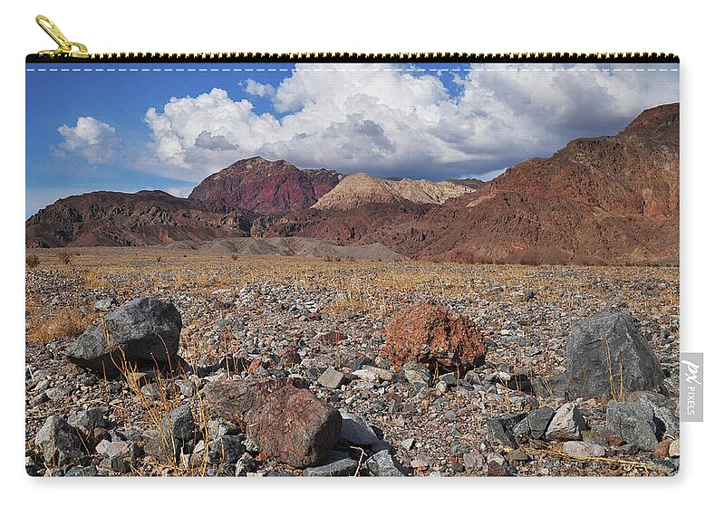 Death Valley National Park Zip Pouch featuring the photograph Death Valley National Park Basin by Kyle Hanson