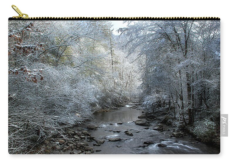 Winter Scene Carry-all Pouch featuring the photograph December by Mike Eingle