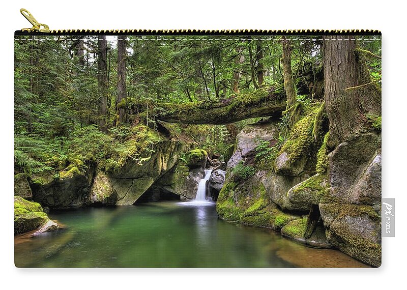 Hdr Carry-all Pouch featuring the photograph Deception Creek by Brad Granger