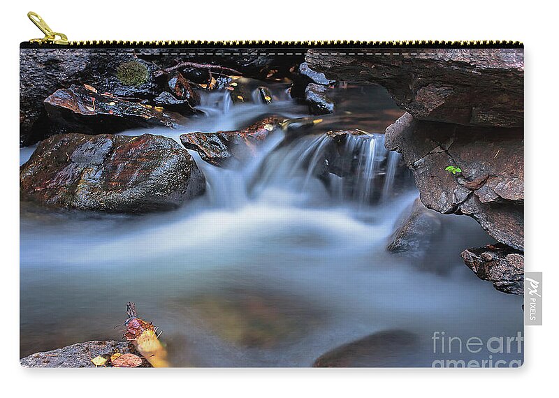Stream Photograph Zip Pouch featuring the photograph Decompression by Jim Garrison