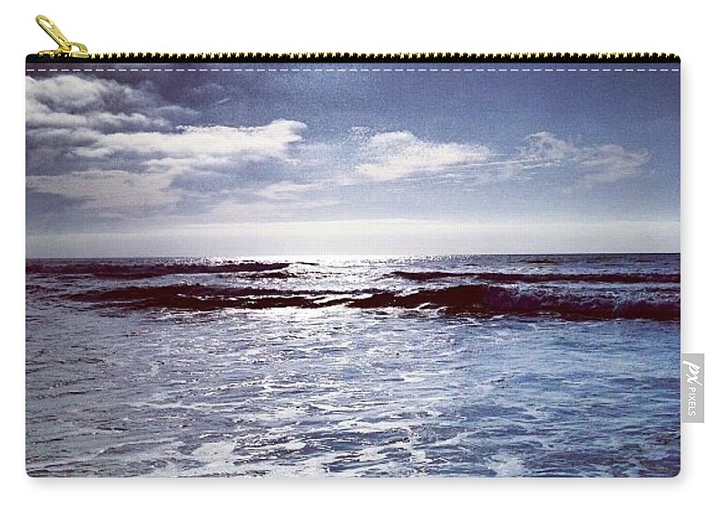 Pacific Ocean Carry-all Pouch featuring the photograph Del Mar Storm by Denise Railey