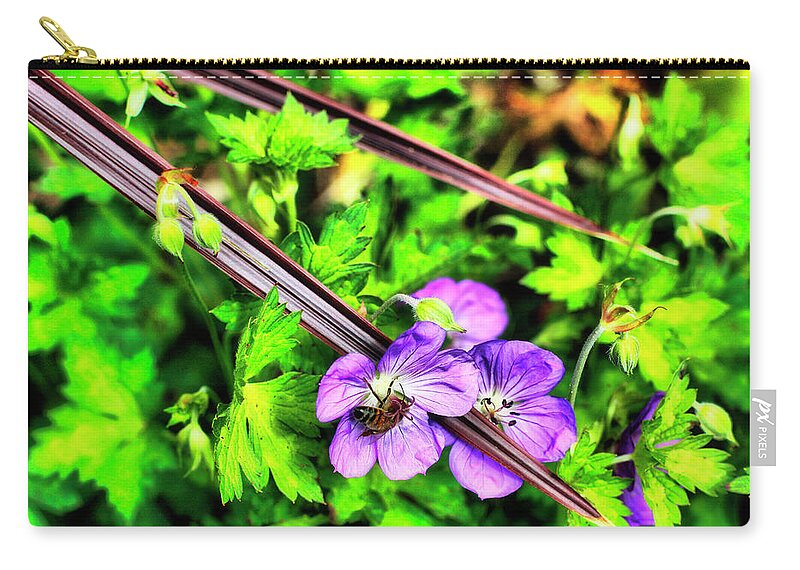 Flowers Zip Pouch featuring the photograph Delicate Chopsticks by Cate Franklyn