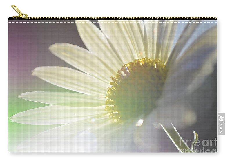Daisy Zip Pouch featuring the photograph Delightful Radiance by Kelly Nowak