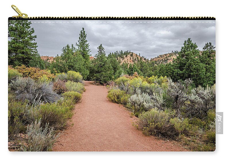 Landscape Zip Pouch featuring the photograph Desert Fresh by Margaret Pitcher