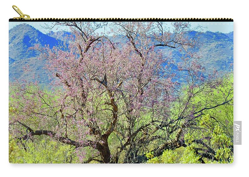 Arizona Carry-all Pouch featuring the photograph Desert Ironwood Beauty by Judy Kennedy