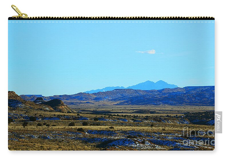 Southwest Landscape Carry-all Pouch featuring the photograph Desert range by Robert WK Clark