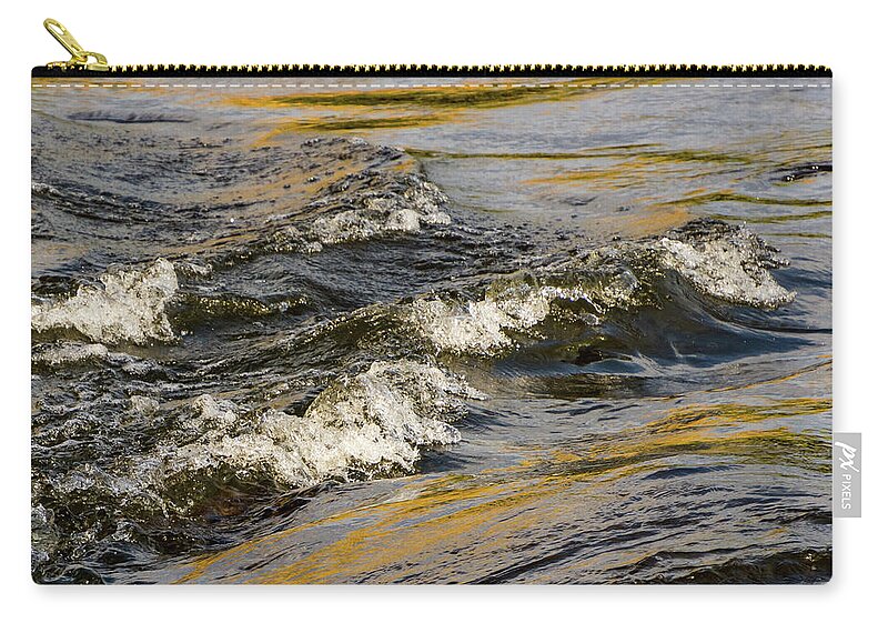Water Zip Pouch featuring the photograph Desert Waves by Douglas Killourie