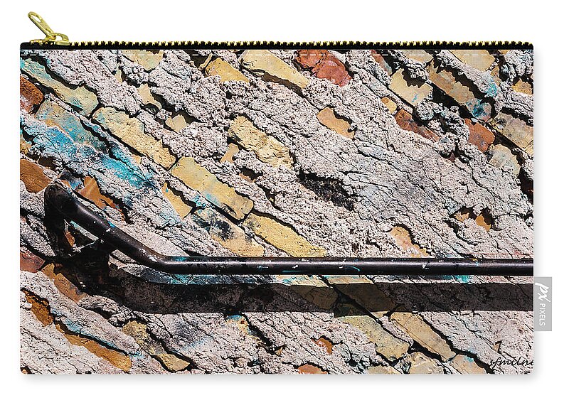 Bricks Zip Pouch featuring the photograph Diagonal Approach by Steven Milner