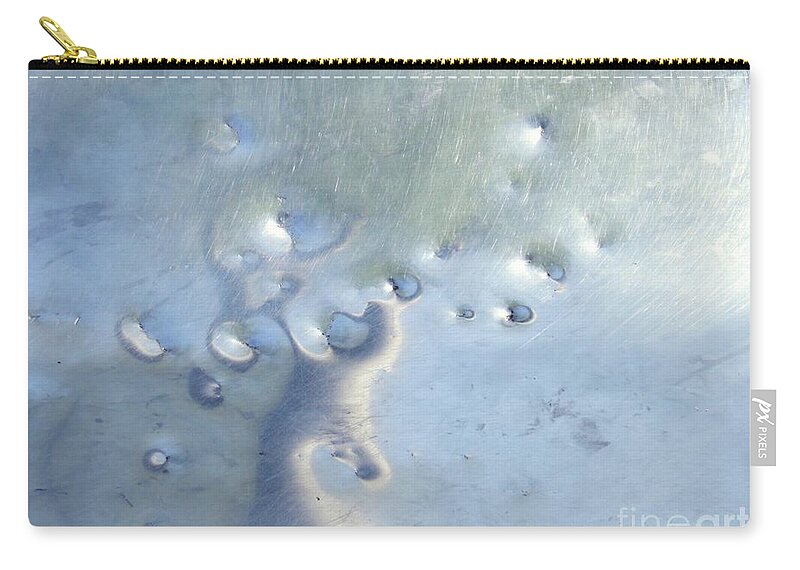 Abstract Zip Pouch featuring the photograph Dings in the Slide by Sarah Loft