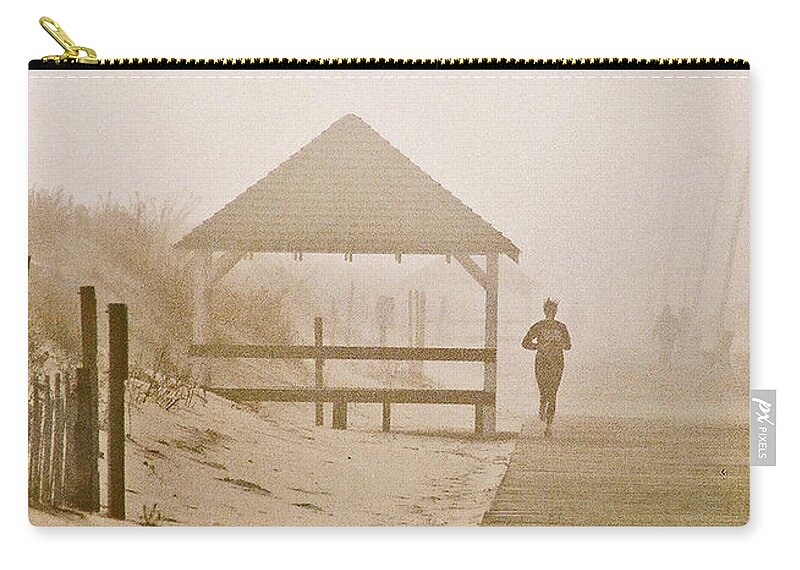 Landscape Zip Pouch featuring the photograph Disappearance by Steve Karol