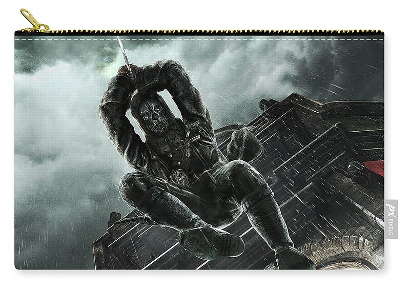 Dishonored Zip Pouch featuring the digital art Dishonored by Super Lovely