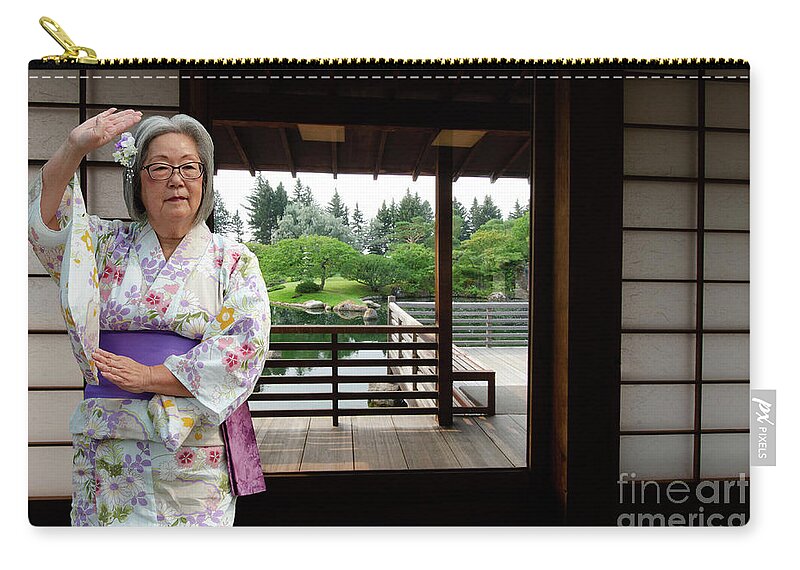 Japanese Garden Zip Pouch featuring the photograph Diversity Is Our Strength by Bob Christopher