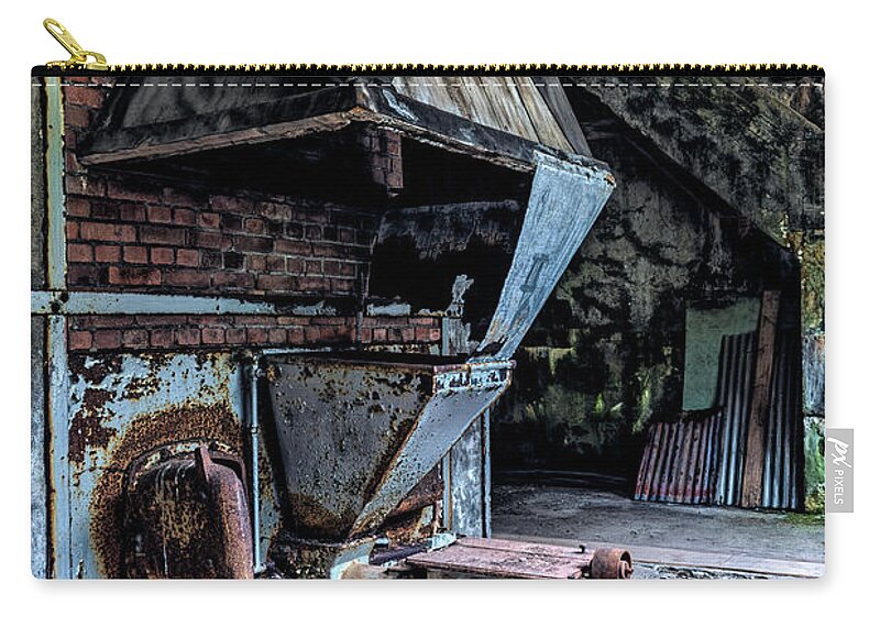 Iceland Zip Pouch featuring the photograph Djupavik Herring Cannery by Tom Singleton